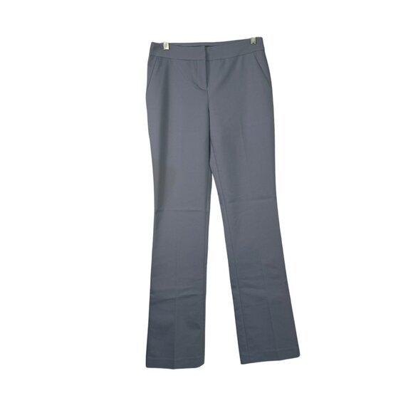 Express Womens Columnist Barely Boot Mid Rise Pants Size 2 Blue Polyester Blend - Picture 1 of 7